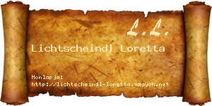 Lichtscheindl Loretta névjegykártya
