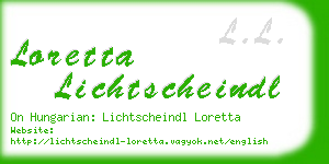 loretta lichtscheindl business card